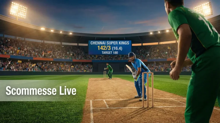 Scommesse cricket live in diretta su un match T20 con quote aggiornate